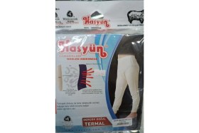 Resim Hasyün 550 Çocuk Uzun Yün Don Alt Içlik Tekli Ekru Renk %75 Merinos Yünü Erkek Çocuk 