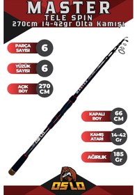Resim 3000 270cm 14-42gr Master Tele Turna Spin Olta Takımı Seti 