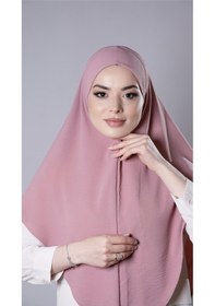 Resim Hürrem Bone Gül Kurusu Pratik Hazır Geçmeli Tesettür Eşarp Aerobin Kumaş Düz Hijab 2309 18 