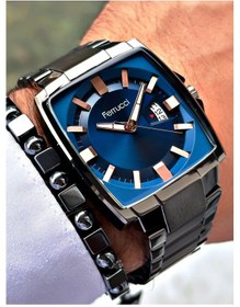 Resim Ferrucci Fc 54790 Takvimli Dikdörtgen Erkek Kol Saati+bileklik 