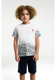 Resim U.s. Polo Assn. Erkek Çocuk Beyaz Bermuda Takım Us2057 Beyaz 