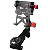 Resim Xuweiwei Siyah Bisiklet Telefon Tutucu Dayanıklı Alüminyum Ayarlanabilir Akıllı Telefon Radar Kilit Uyumlu Siyah 