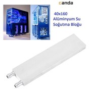 Resim Alüminyum Su Sıvı Isıtma Cpu Soğutma Bloğu 40X160 MM 