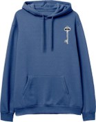 Resim Key Baskılı Hoodie-Royal Mavi Lambuka Store