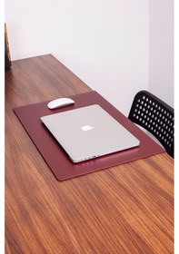 Resim Turgut Office Deri Masa Sümeni Bordo Kenar Korumalı 60 x 40 CM 