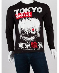 Resim Tokyo Ghoul Unisex Pamuklu Regular Fit Siyah Tişört Medium Çok Renkli 
