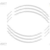 Resim GP Kompozit Yamaha XMAX 2004-2022 Uyumlu Jant Şeridi Reflektif Gri 