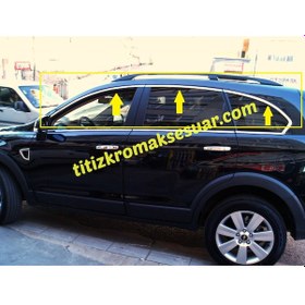 Resim Chevrolet Captıva Krom Cam Üst Çıtası Aksesuarı 6 Parça P. Çelik 