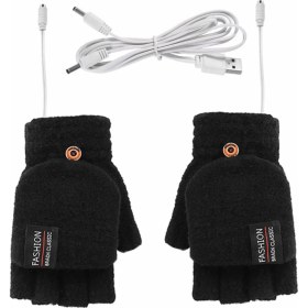 Resim HbTec USB Şarj Edilebilir Isıtmalı Eldiven El Isıtıcıları Eldivenler Isıtıcı Yeniden Kullanılabilir Kış Sıcak Isıtma Dizüstü Kadın Erkek Için (Yurt Dışından) 