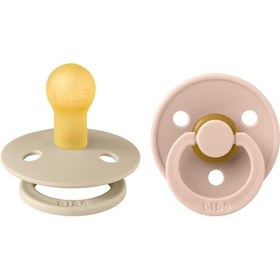 Resim Bibs Colour İkili Kauçuk Emzik- Vanilla/blush 0-6 Ay Krem - Pudra 