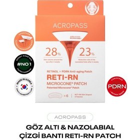 Resim Retinol Ve Pdrn Mikro İğneli Göz Altı Ve Nazolabial Çizgi Reti-rn Microcone Patch Slim 6 Lı 
