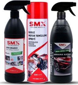 Resim Susuz Motor Temizleme Spreyi + Seramik Katkılı Hızlı Ve Pratik Cila + Nano Temizleyici Genel Amaçlı 