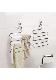 Resim Mithra Life 2 Adet Metal 5 Katlı Pantolon Eşarp Askısı Mıt1030 Gri 