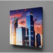 Resim Yüksek Binalar Kanvas Tablo 130x130cm 