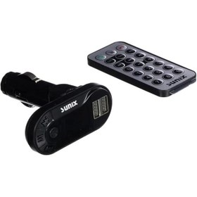Resim Samorian MDL11 2.0A Şarj Dijital Göstergeli Bluetooth FM Modülatör Transmitter, Siyah 
