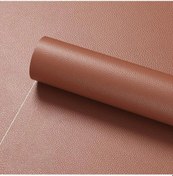 Resim 30x100 Cm Yapay Pu Deri Yamalar Suni Suni Deri Kumaş Kendinden Yapışkanlı Light Brown 