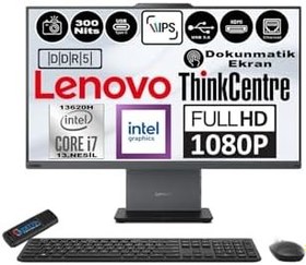 Resim Lenovo Thinkcentre Neo 27 50A Gen5 Intel Core I7 13620H 96GB Ddr5 2tb SSD Freedos Intel® UHD Graphics 27" Dokunmatık Fhd All In One Bilgisayar 12SA0013TRF19 + Zetta Flash Bellek 
