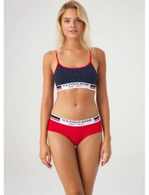 Resim U.S. Polo Assn. Kadın Lacivert Puanlı Büstiyer Şort Takım 66252 