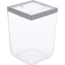 Resim Şeffaf Krom Büyük Çöp Kovası, Şık ve Kullanışlı Ev ve Ofis Için 