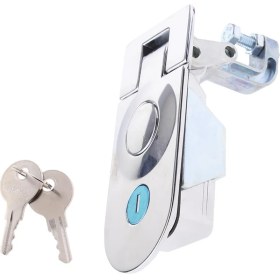 Resim Cuticate 2 Adet Büyük Kabine Kapı Kilidi Sıkıştırma Tipi Mühürlü Kolu Mandalları - Krom (Yurt Dışından) 