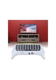 Resim Springsun Ps5 Kumanda İçin Kablosuz Bluetooth Klavye - Dahili Hoparlör Ve 3.5mm Ses Çıkışı - 100 Saat Çalışma Süresi - Abs Malzeme - Oyun Chat Ve Mesajlaşma İçin 