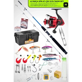 Resim Normadia Spin At-Çek Olta Takımı, 42 Parça, 1.50MT, 10-30GR, Çok Yönlü 