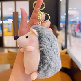 Resim Silver1 Peluş Bebek Aşk Düğmesi Çanta Kolye Sevimli Biblolar Bebek Çekicilik Küçük Kolye Anahtarlık (Yurt Dışından) 