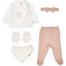 Resim Babycosy Organic Wear Bebek 5'li Set %100 Organic Pamuk Yenidoğan Serisi - Csy8174 pudra 