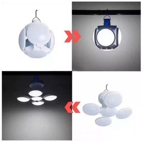 Resim Zhltools 5 Ledli 3 Farklı Işık Modlu Açılıp Kapanabilir Led Kanatlı Güneş Enerjili Solar Aydınlatma Asılabilir Kamp Feneri Beyaz 