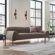 Resim Enza Home Swan 2,5'lu Koltuk - Vizon 