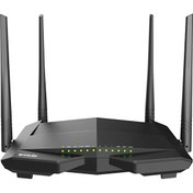 Resim Tenda V12 AC1200 Mbps Dual Band Kablosuz 4 x Gigabit Port VDSL/ADSL Modem Router 