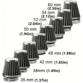 Resim Hightower 60mm Evrensel Motosiklet Hava Filtresi Temizleyici Mantar Başlı Filtreler 