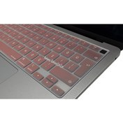 Resim Pembe Altın Macbook Air M1 Klavye Kılıfı Türkçe Q Baskı A2179 A2337 Ile Uyumlu McStorey