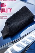 Resim MasterCar Black Cleaner Mikrofiber Oto Yıkama Eldiveni Oto Şampuanı Hızlı Cila Uygulama Ve Torpido Eldiveni 