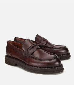 Resim Hotiç Erkek Deri Kahverengi Dikiş Detaylı Kalın Tabanlı Klasik Loafer 02ayh313910a480 02ayh313910a480 Kahverengi 