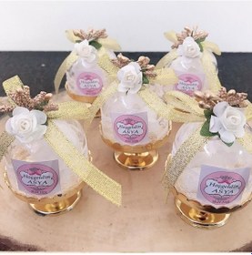 Resim Fanus Modeli Kapaklı Plastik Bebek Mevlüt Şekeri Kutu Be 30 Adet 