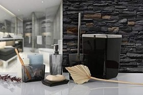 Resim Primanova Biga Diş Fırçalık, Şeffaf Siyah Krom 