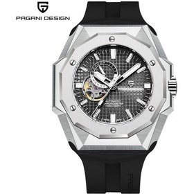 Resim Pagani Design Pd-ys010 Erkek Otomatik Saat 50mm Japonya Nh39 Mekanik Hareket Safir Cam 100m Su Geçirmez Kol Saati Siyah 