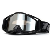 Resim Ccgloball Motosiklet Sürüş Gözlüğü Rüzgar Geçirmez Maske Dış Mekan Gözlüğü Siyah Çerçeve-gümüş 