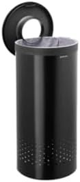 Resim Brabantia Matt Black Plastik Kapaklı Çamaşır Sepeti 35 L A Tek Ebat Zitbra_242342 
