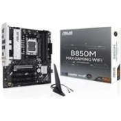 Resim Asus B850M Max Gamıng 2600 Mhzı Am5 DDR5 Matx Anakart 
