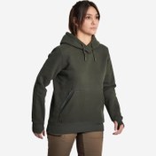 Resim Kadın Kapüşonlu Sweatshirt - Yeşil - Avcılık ve Doğa Gözlemi - 500 