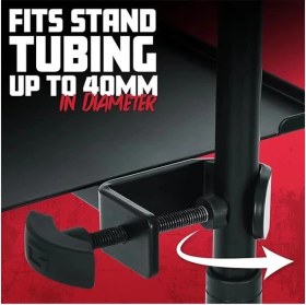 Resim AyrStore Mikrofon Standı, Clamp-On Utility Shelf 9 Inç x 2 Inç Yüzey 10 Pound Taşıma 