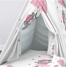 Resim instababyrooms Çocuk Oyun Çadırı Şemsiyeli Kız Dijital Baskılı 