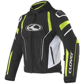 Resim Clover Rainblade-3 Wp Korumalı Motosiklet Montu Siyah Sarı 