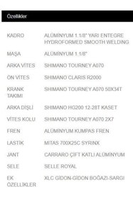 Resim Carraro Cr-race 012 Aero 14v Tourney 48 Cm Yol Bisikleti 2021- Siyah 