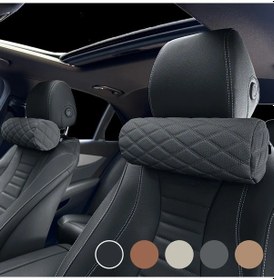 Resim Dashanshop Siyah Hafızalı Köpük Başlık Boyun Yastığı Nefes Alabilir Uzun Yol Konfor 