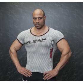 Resim Big Sam Zırh Desenli Fitness Tişört 2881 