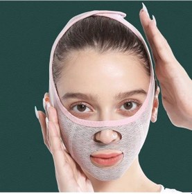 Resim Sihirli Yüz Germe Sıkılaşmaya Yardımcı Çene Şekillendirici Güzellik Uyku Maskesi 