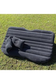 Resim Modaba Şişme Araba Koltuğu Yatağı Siyah - Otomobil Arka Koltuk Için Şişme Yatak + Pompa Hediyeli 